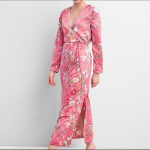 GAP Pink Floral Kimono Style Robe